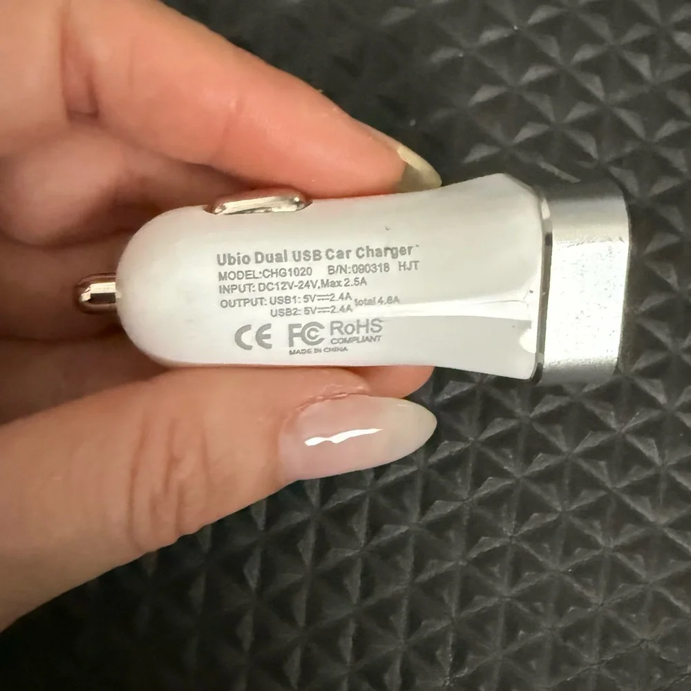 Dual USB Car Charger for USB Cables for iphone